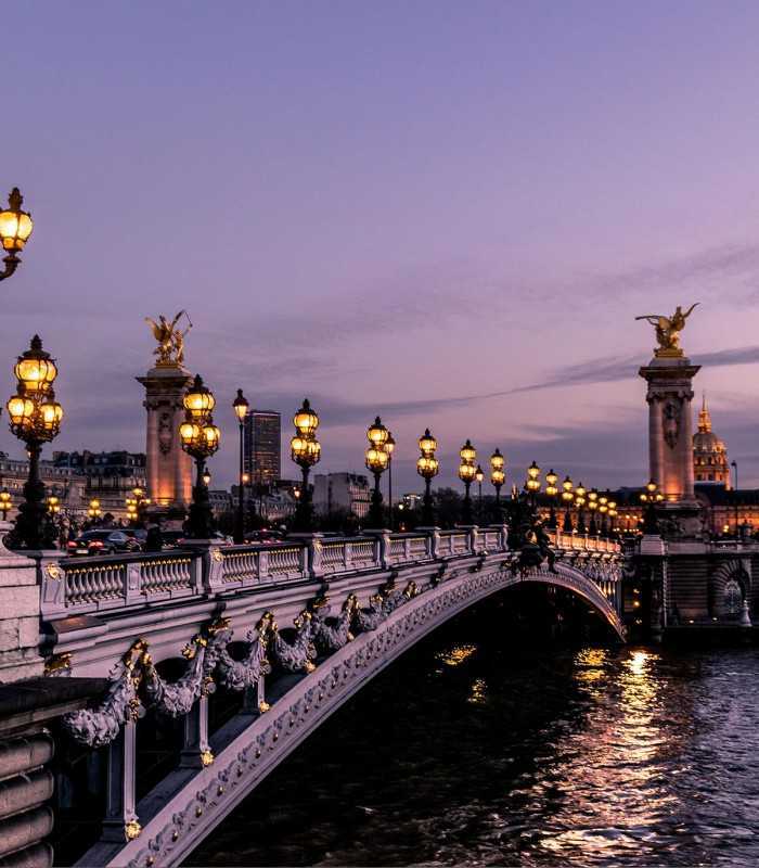 Historic Alexander III Bridge in Paris, seen during a private cultural and sightseeing tour