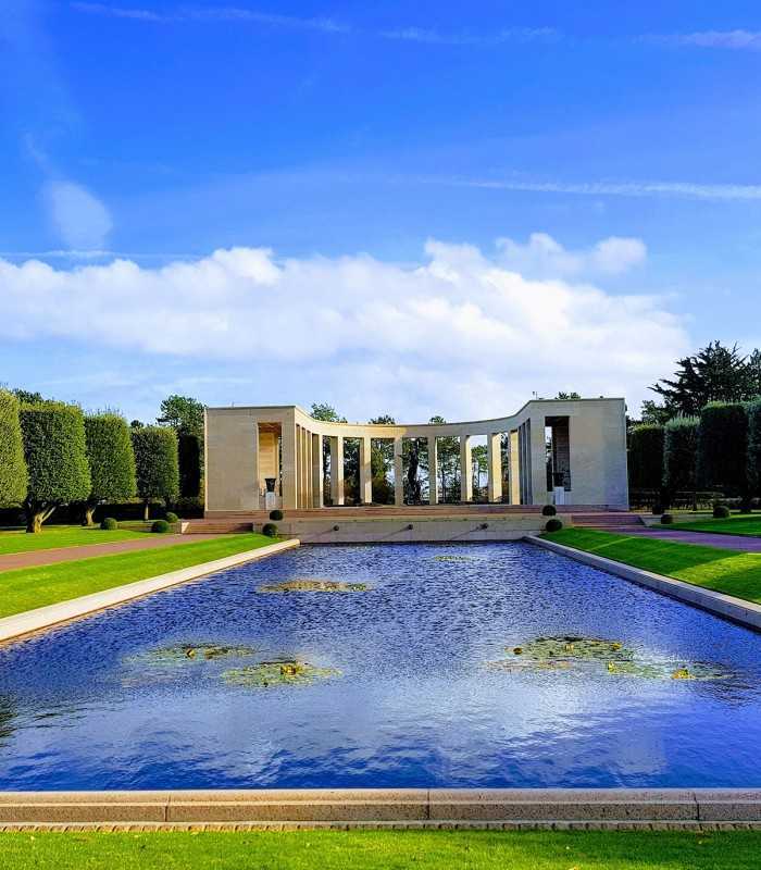 Colleville-sur-Mer Memorial honoring fallen soldiers during a private Normandy D-Day tour
