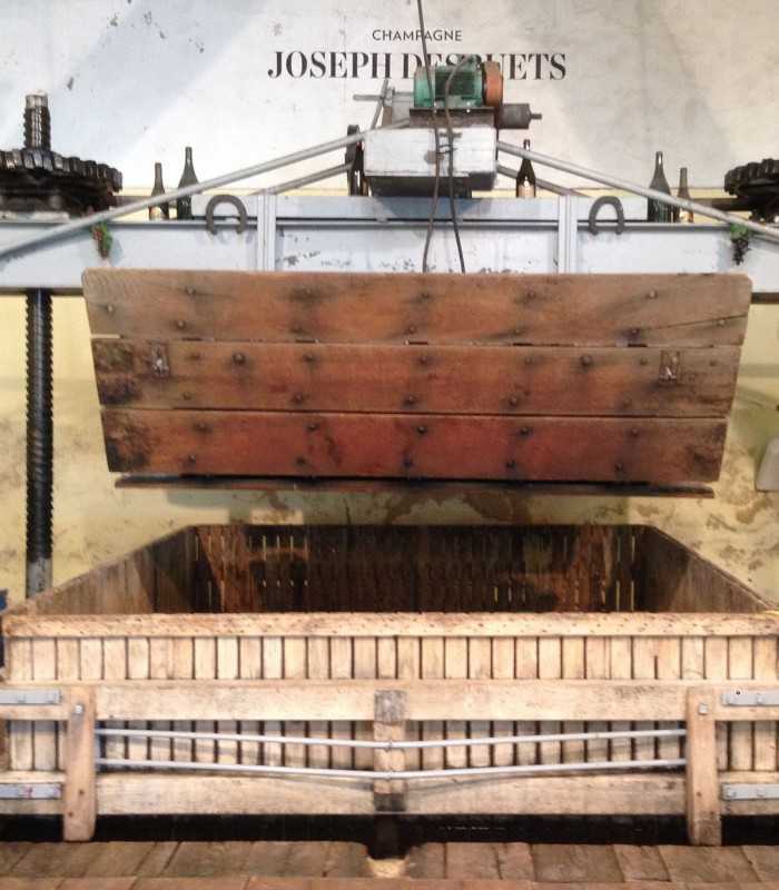 Champagne day trip- One of the oldest presses in Hautvillers