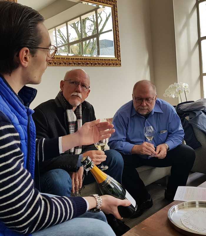 Final tasting of the day on a private Champagne tour from Paris