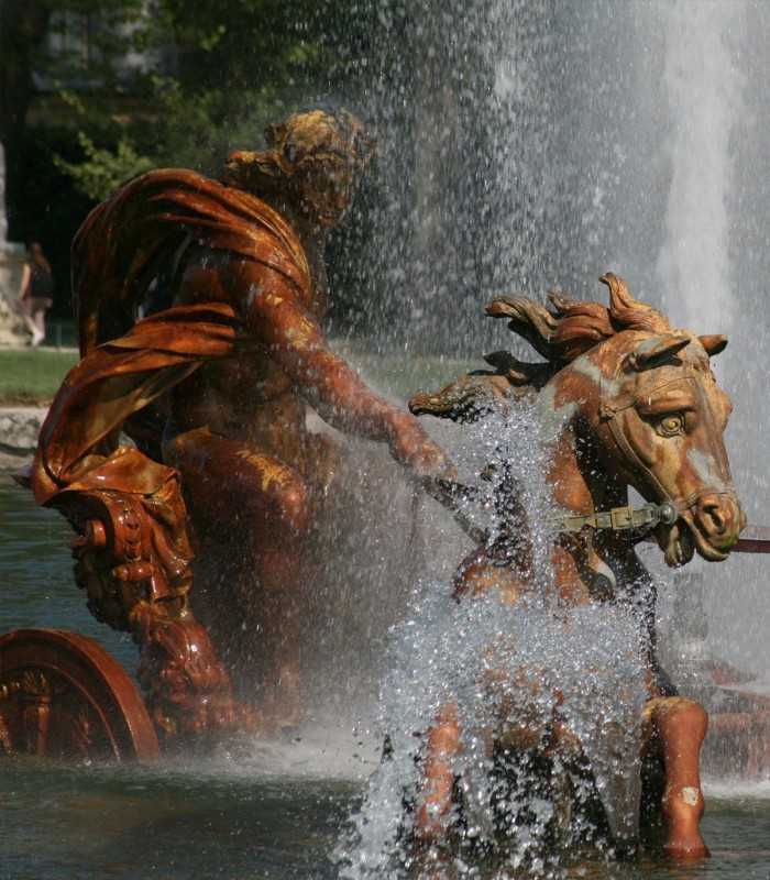 Apollo Fountain and Grand Canal axis in the Versailles gardens on a private visit.
