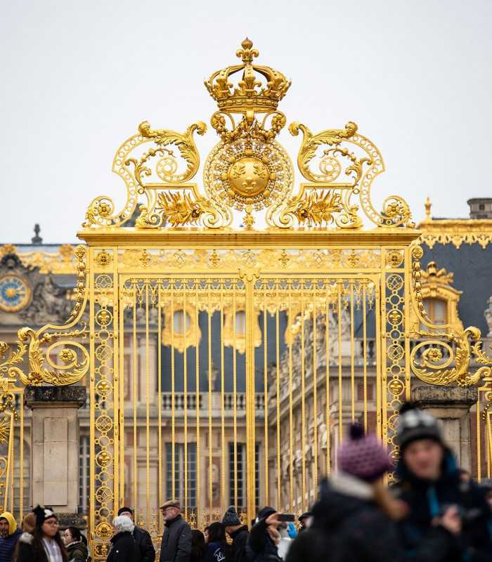 Historic Golden Gate entrance of Versailles featured on a guided private excursion.