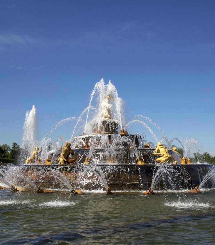 Sculptures of the Latona Fountain at Versailles featured on a private excursion